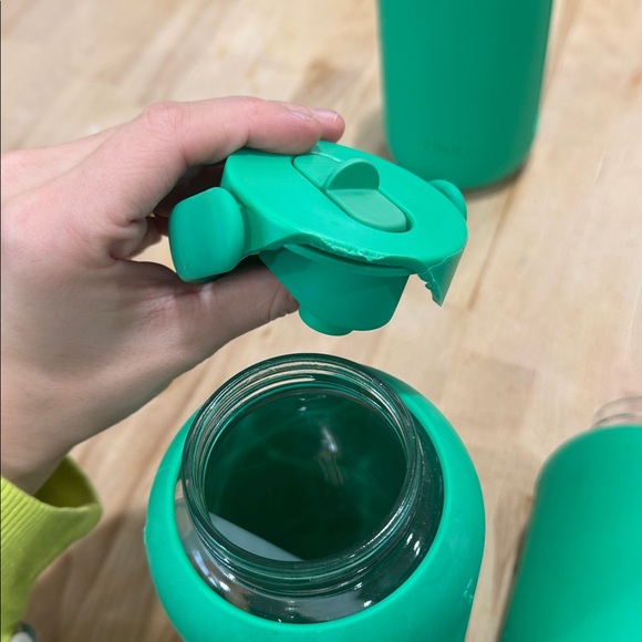 Set of 3 Bink 27oz Day Water Bottle Flip Cap Emerald Blue FLAWED - Picture 3 of 4